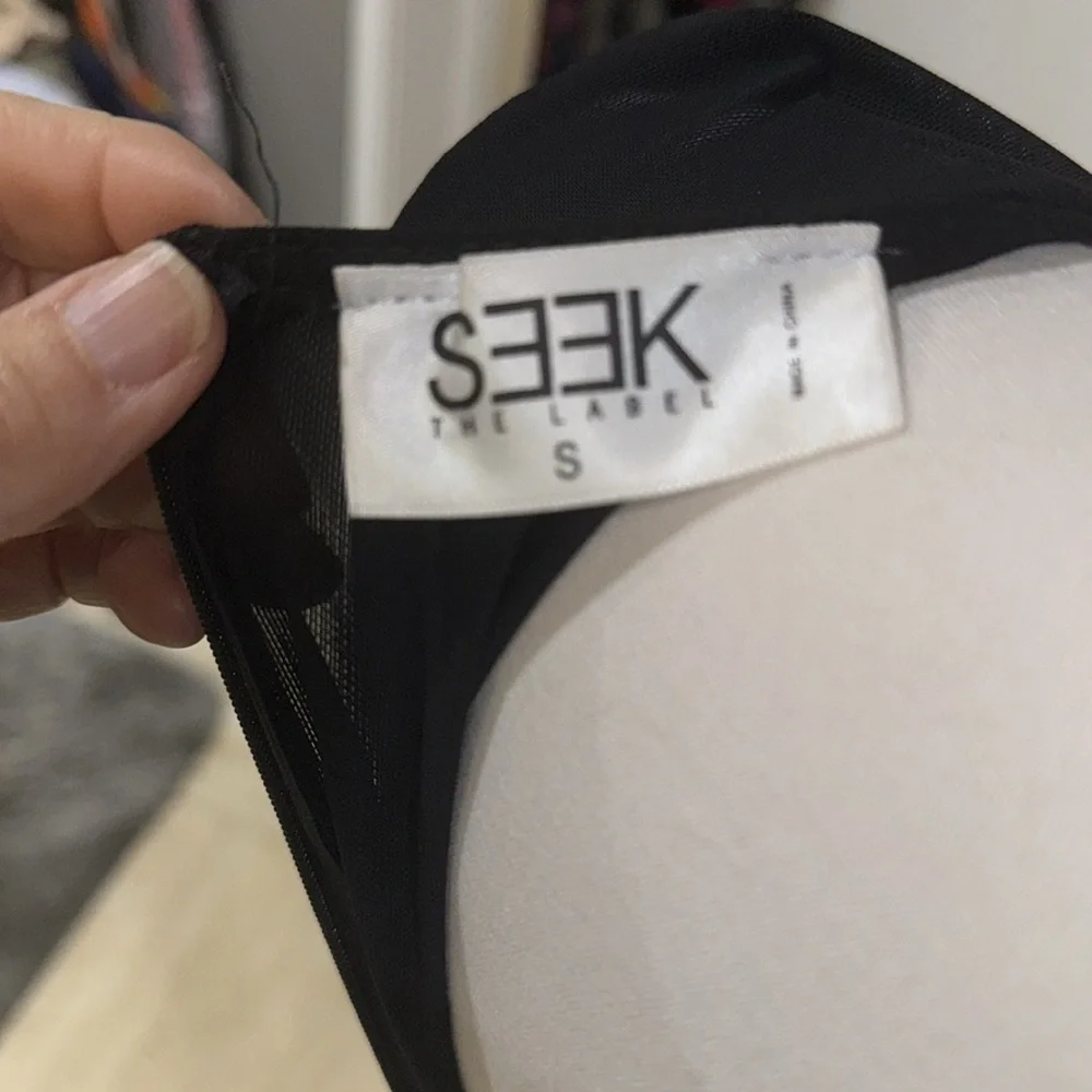 Black LBD w/sheer top & skort underneath. - Picture 7 of 8